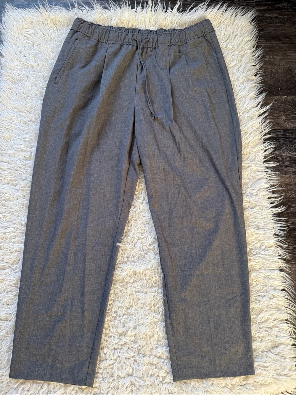 Old Navy Gray Drawstring Trousers